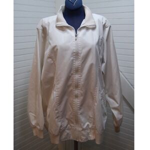 Vintage Country Concepts windbreaker Men's Medium white UNISEX 80s Cotton blend‎